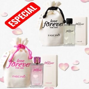 SET DOS PERFUMES MUJER Y HOMBRE FASCINO 80ml C/U (WH1)