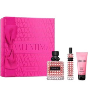 Set de regalo Valentino Born in Roma Donna (EDP 3,4 fl. oz. + EDP de viaje 0.5 fl. oz + loción corporal 1.7 fl. oz) (WH3)