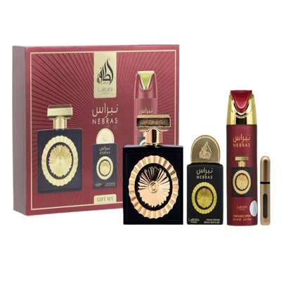 GIFT SET NEBRAS LATTAFA 4 PCS (WH1)