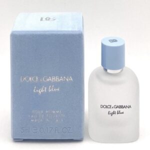 (MINI) LIGHT BLUE By DOLCE GABBANA Pour Homm Cologne 0.17oz / 5ml EDT (WH3)