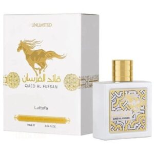 (DAMAGED NAYLO)QAED AL FURSAN UNLIMITED 3 OZ EDP BY LATTAFA (WH3)