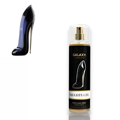 (12/48 PACK) GALAXY NAUGHTY GIRL BODY MIST 250ML (WH2)