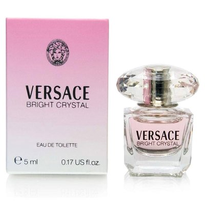 (Mini) 5 ml Versace Bright Crystal Eau de Toilette(diseñador) (WH3)